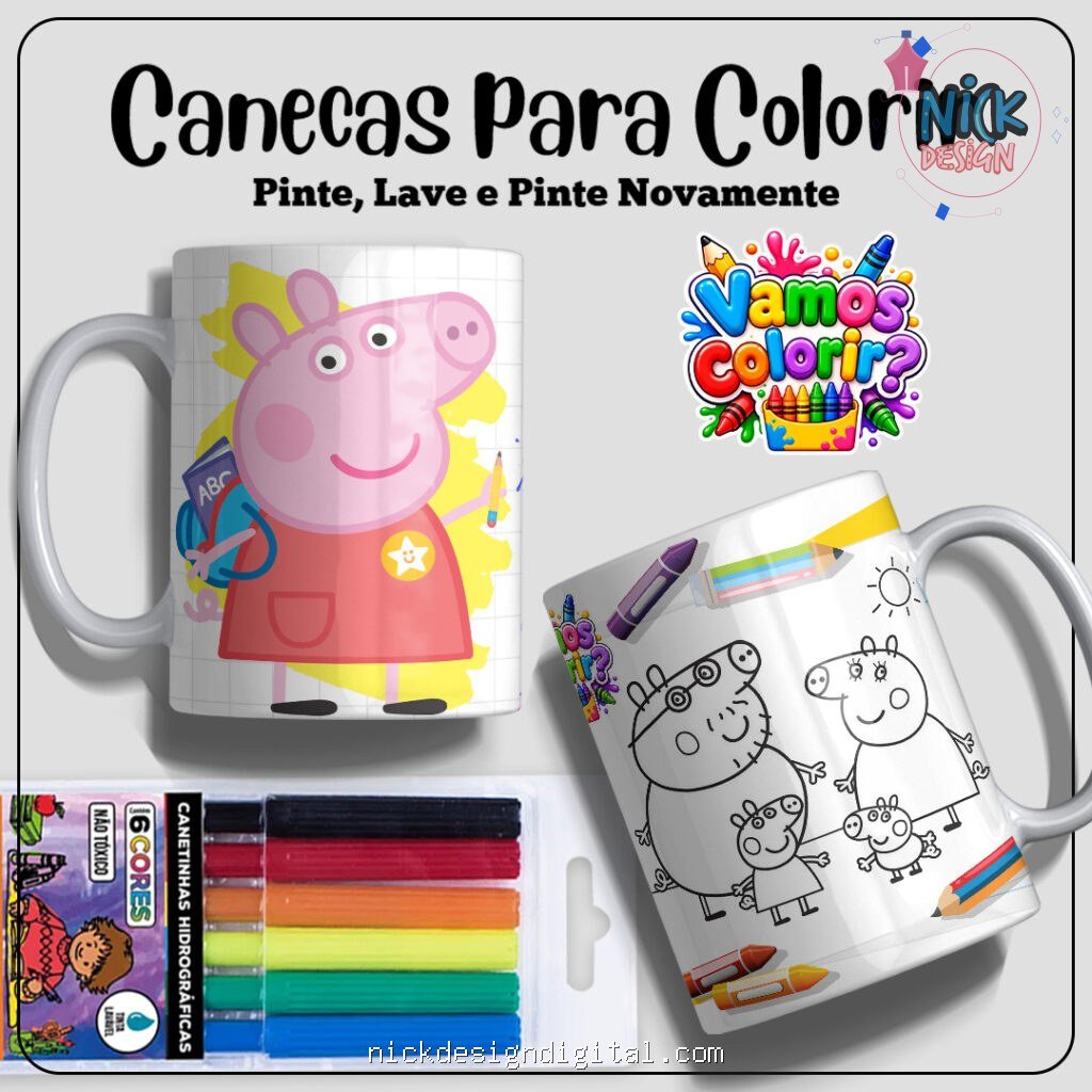 Coleção Dia das Crianças para colorir 2026 - Imagem 16