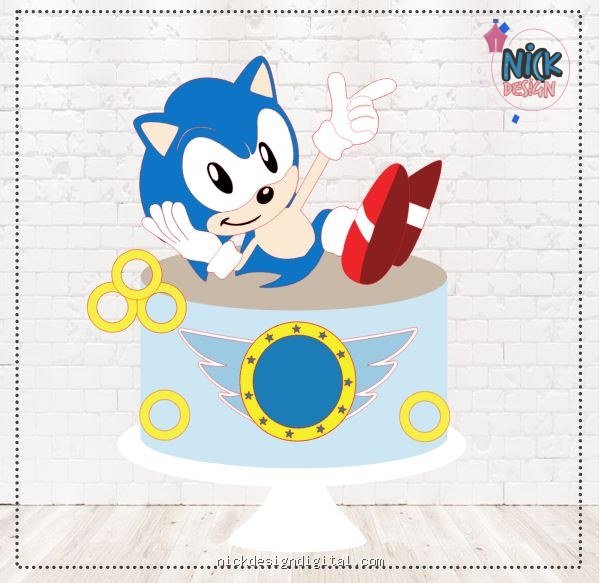 Sonic - Topo de Bolo