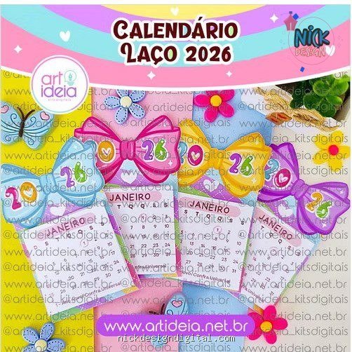 Calendário Laço 2026