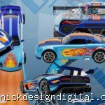 Hotwhels Azul e Cinza - Kit Digital