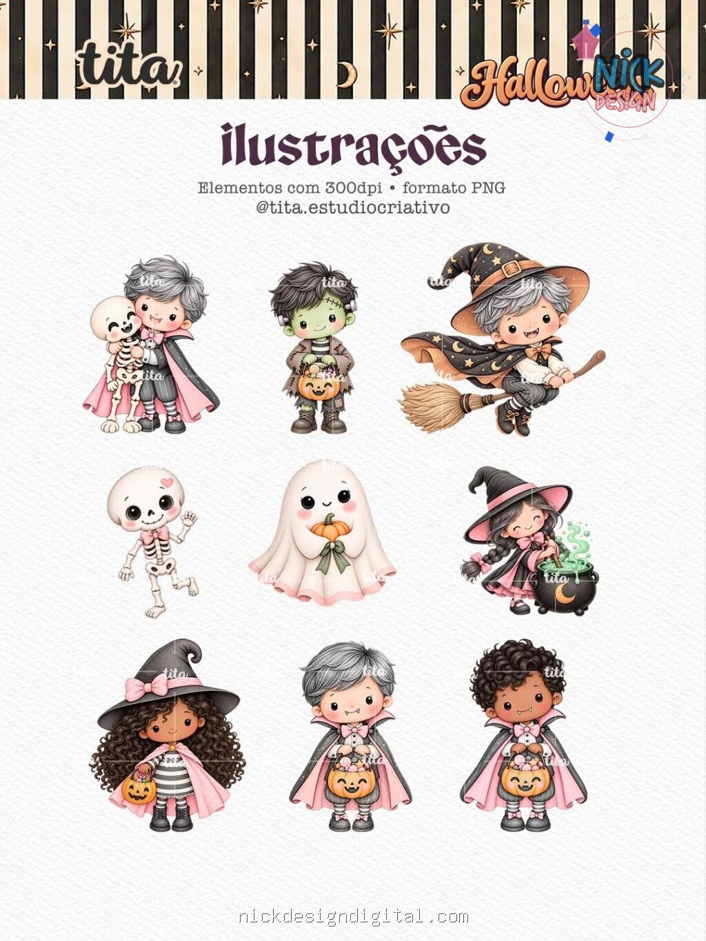 Halloween 2026 - Combo Ilustrações (Tita) - Imagem 6