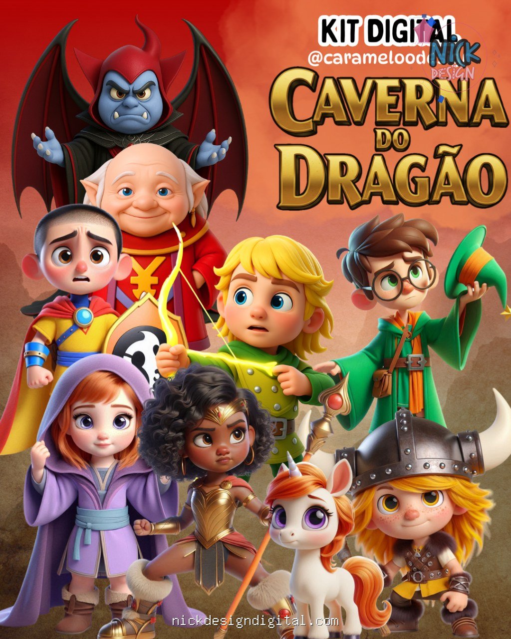 Caverna do Dragão - Kit Digital - Imagem 1