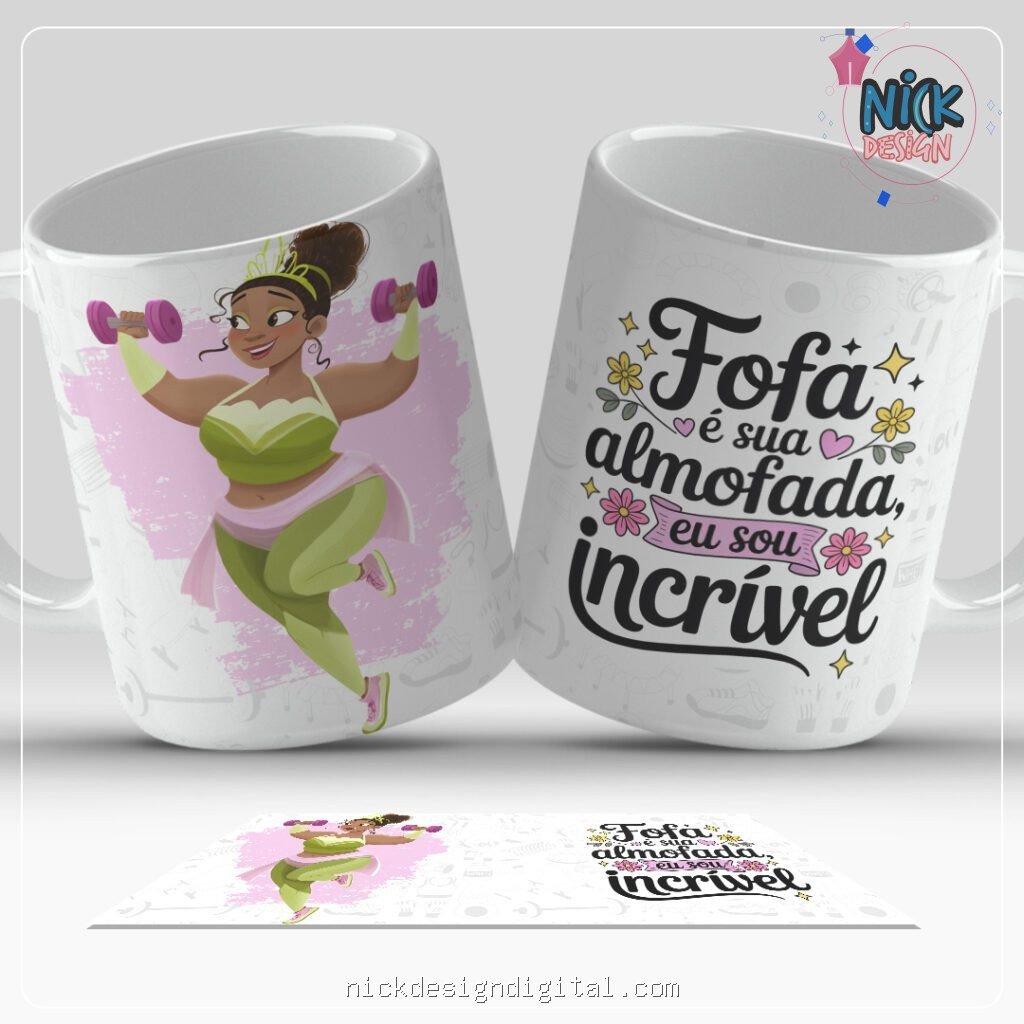 Princesas Motivadas - Artes para Caneca - Imagem 3