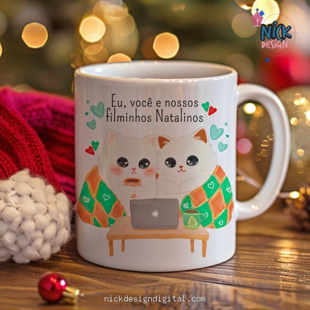 Eu, você e nossos filminhos Natalinos - Arte Avulsa Caneca