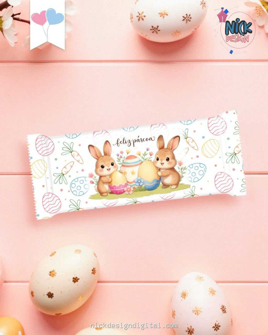 Artes para Embalagem Chocolates - Doce Páscoa - Imagem 4