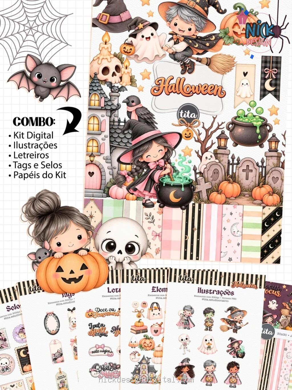 Halloween 2026 - Combo Ilustrações (Tita) - Imagem 1