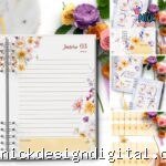 COMBO 6 Agendas 2027 e Permanente Floral Encanto
