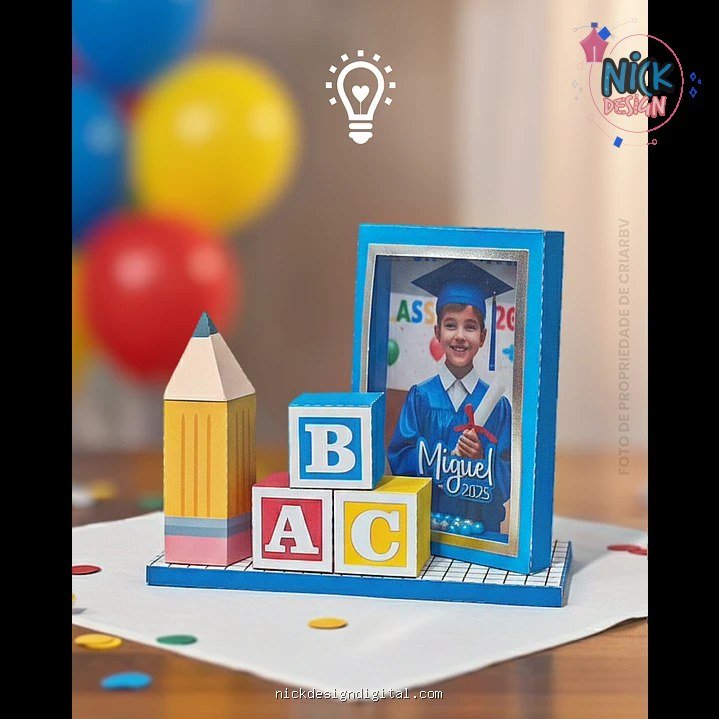 Centro de Mesa – Formatura ABC - Imagem 1