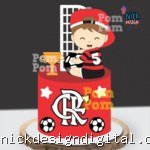 Futebol Menino Flamengo - Topo de Bolo