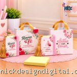 Chaveiro Post-it (Alfabeto completo + 5 estampas)