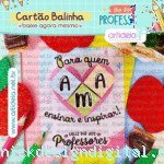 Cartão Balinha Caramelo Dia dos Professores