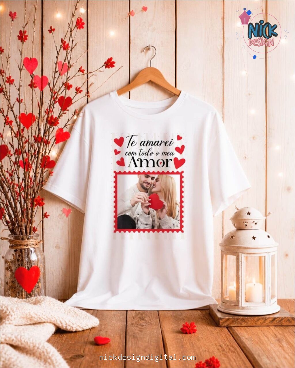 Namorados V7 COM FOTO - Artes para Camisas - Imagem 3