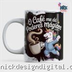 O Café me dá Poderes Mágicos - Arte Avulsa Caneca