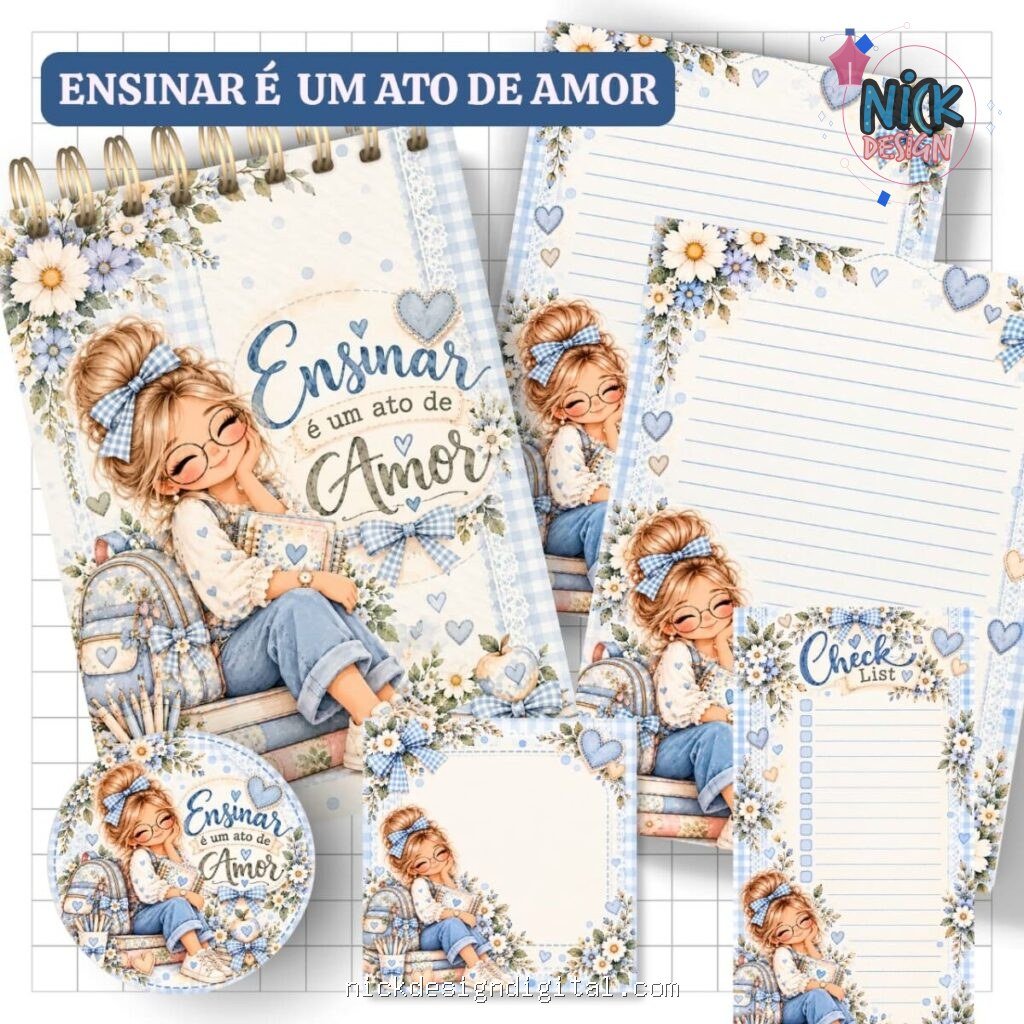 Kit Azul - Ensinar com amor - Imagem 1