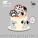 Cruella Baby - Topo de Bolo
