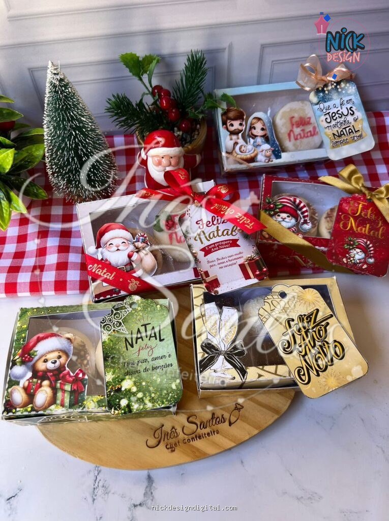 PDF Caixas para Doces Natal