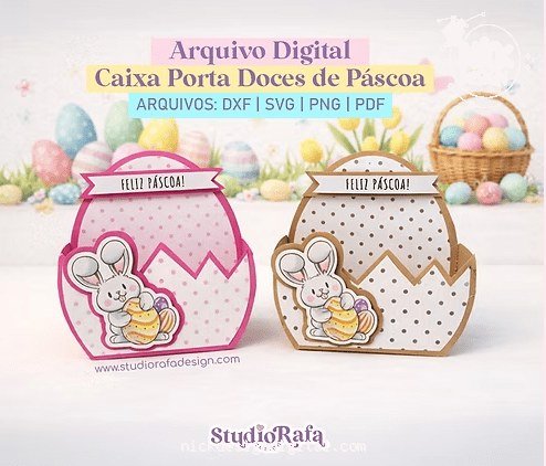 Caixa Porta Doces - Páscoa