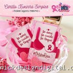 Cartão Xuxinha Simples Outubro Rosa