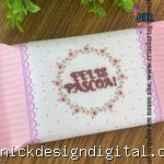Arte adesivo kit kat - Páscoa Rosa