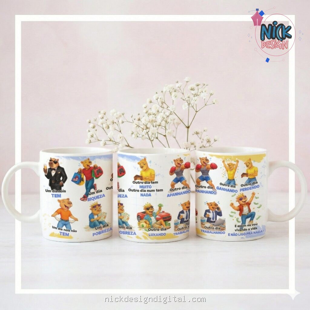 Um dia nóis tem - Masculina - Arte Avulsa Caneca - Imagem 1