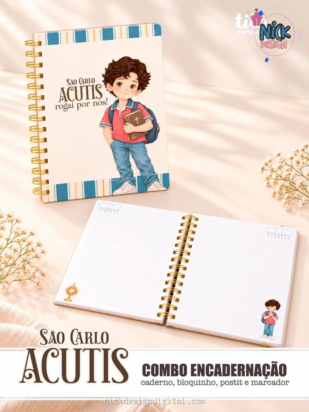 Santos - São Carlo Acutis - Encadernação (Tita) - Imagem 2