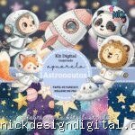 Inspirado Astronautas - Kit Digital