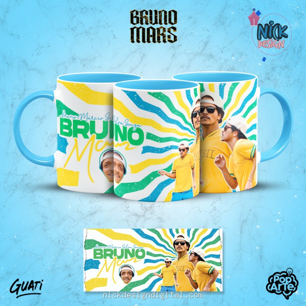 Bruno Mars - Artes para Canecas - Imagem 6