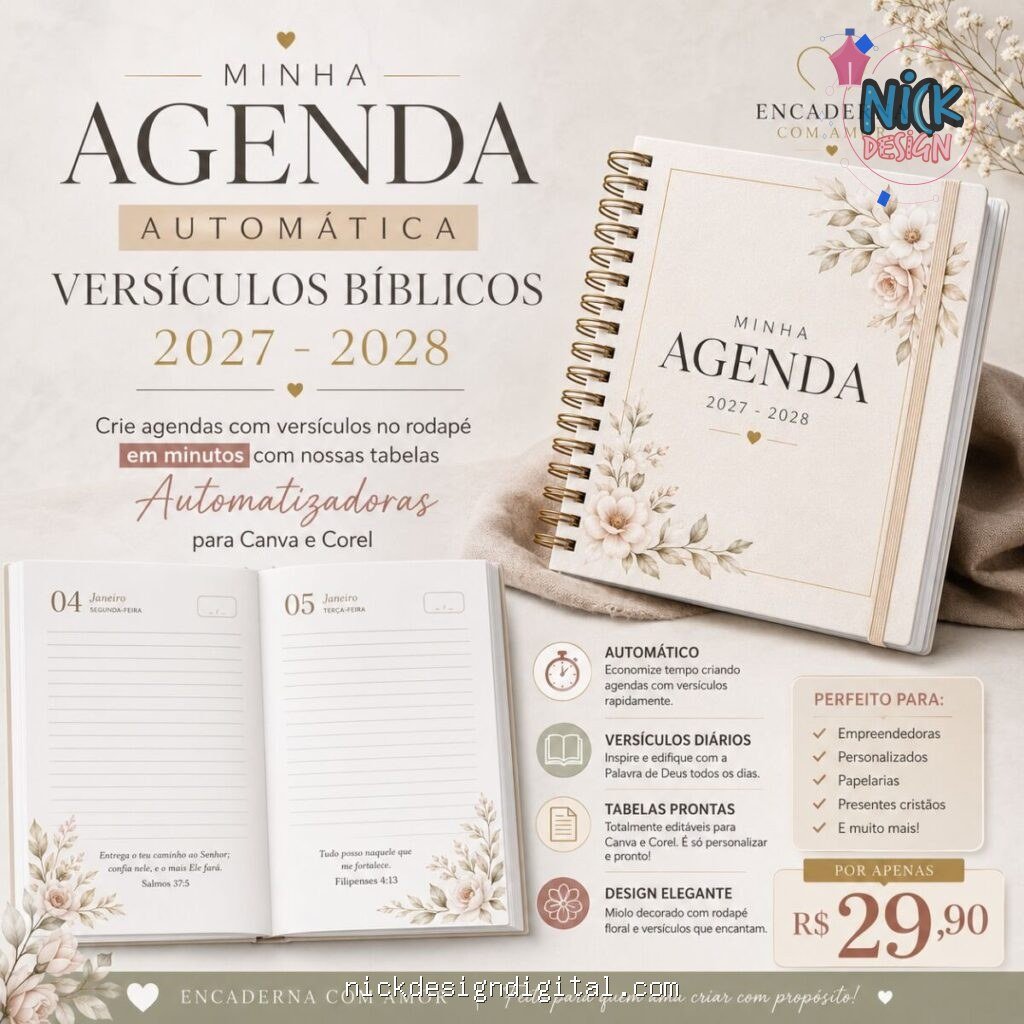 Automatizador Agendas com Versículos 2027 - 2028 - Imagem 1