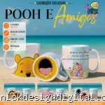Pooh e Amigos Bocão - Artes para Canecas