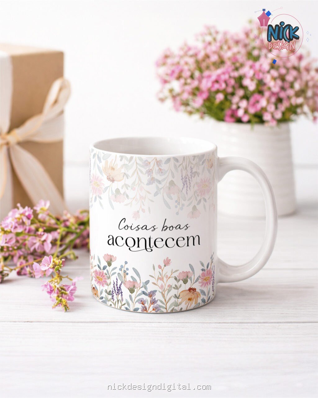 Frases Florescer - Artes para Caneca - Imagem 1