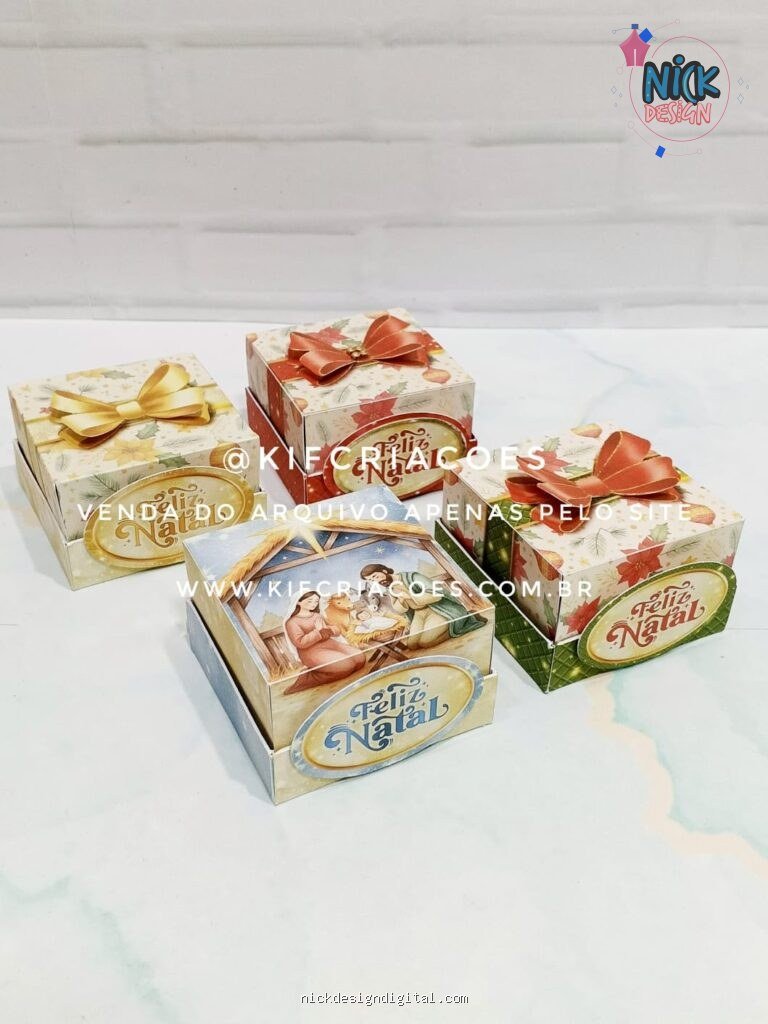 Caixa para Brownie Natal