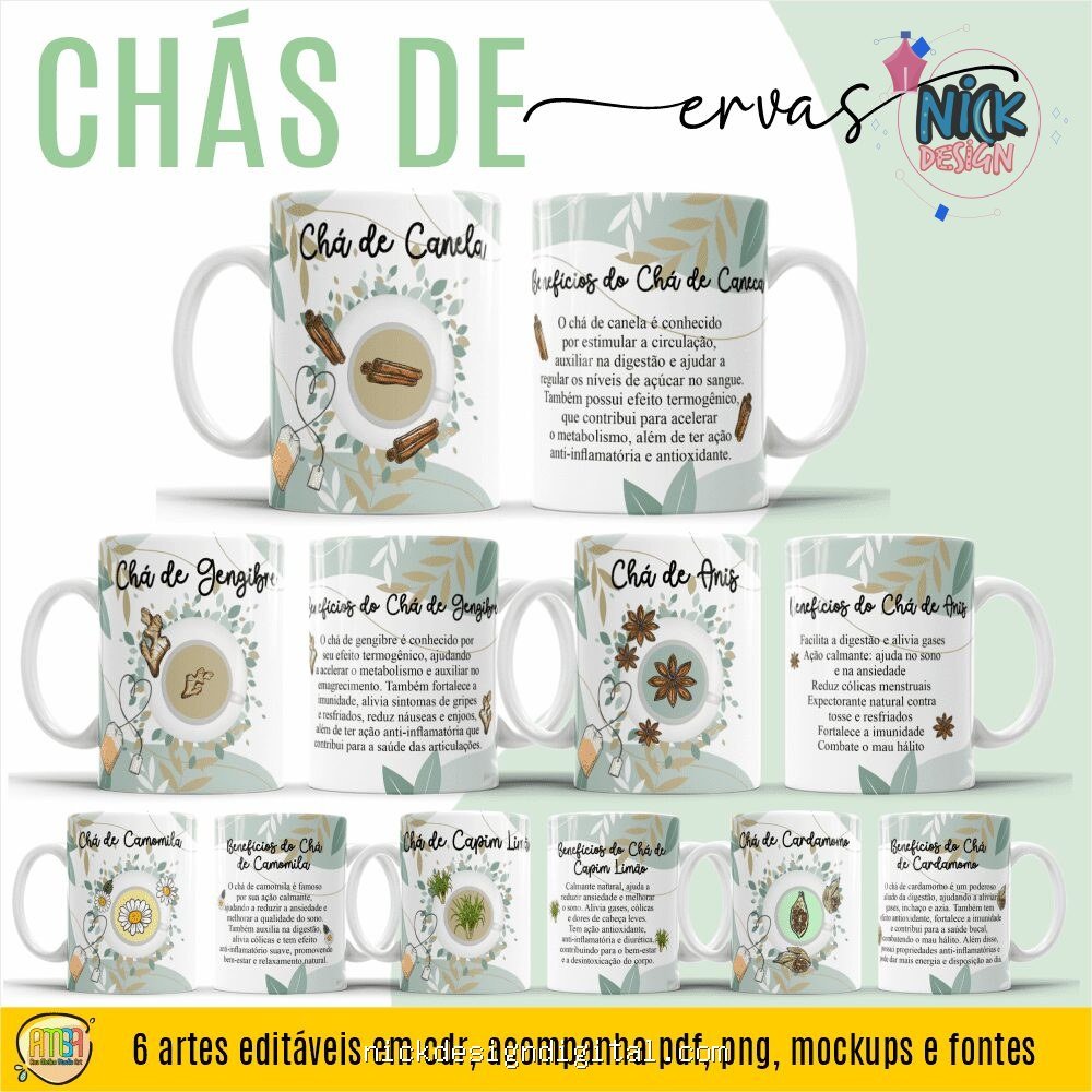 Chás - Artes para Canecas - Imagem 1