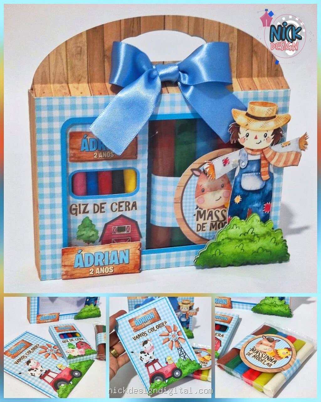 Kit Diversão/Atividades Fazendinha - Imagem 1