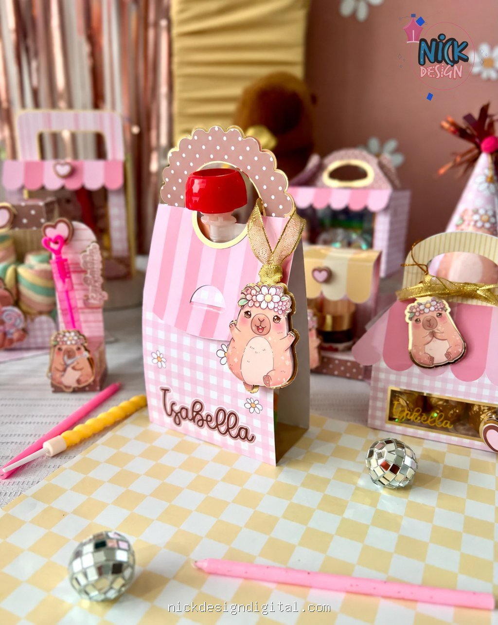 Kit de Reembalagem de Doces Capivara - Imagem 17