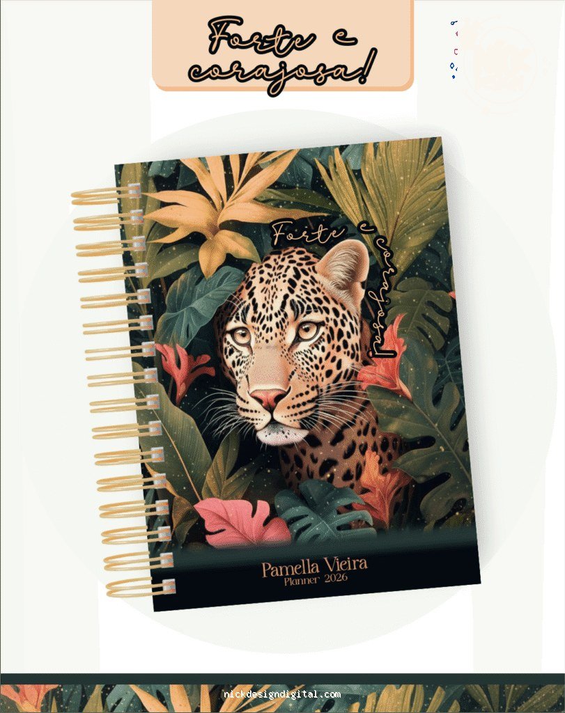 Forte e Corajosa - Agendas | Planners 2026 (Pamella)