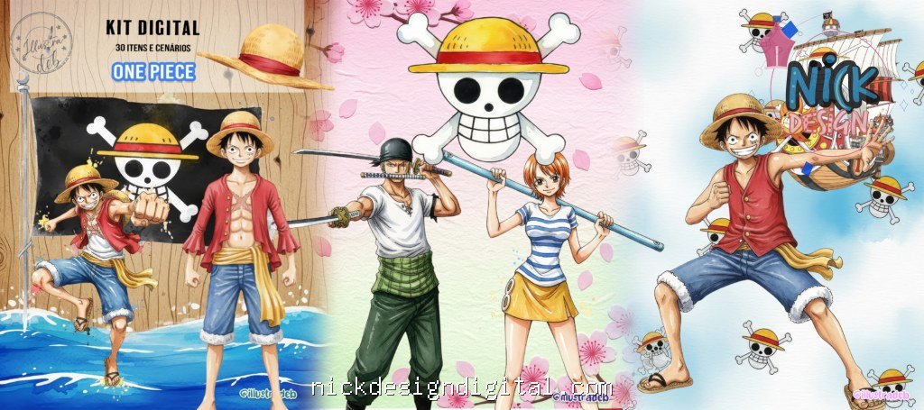 One Piece Aquarela - Imagem 1