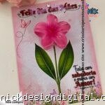 Card Mini Presilha Flor - Dia das Mães