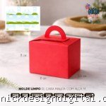 Caixa Maleta com alça (Lancheirinha M) - Molde Limpo