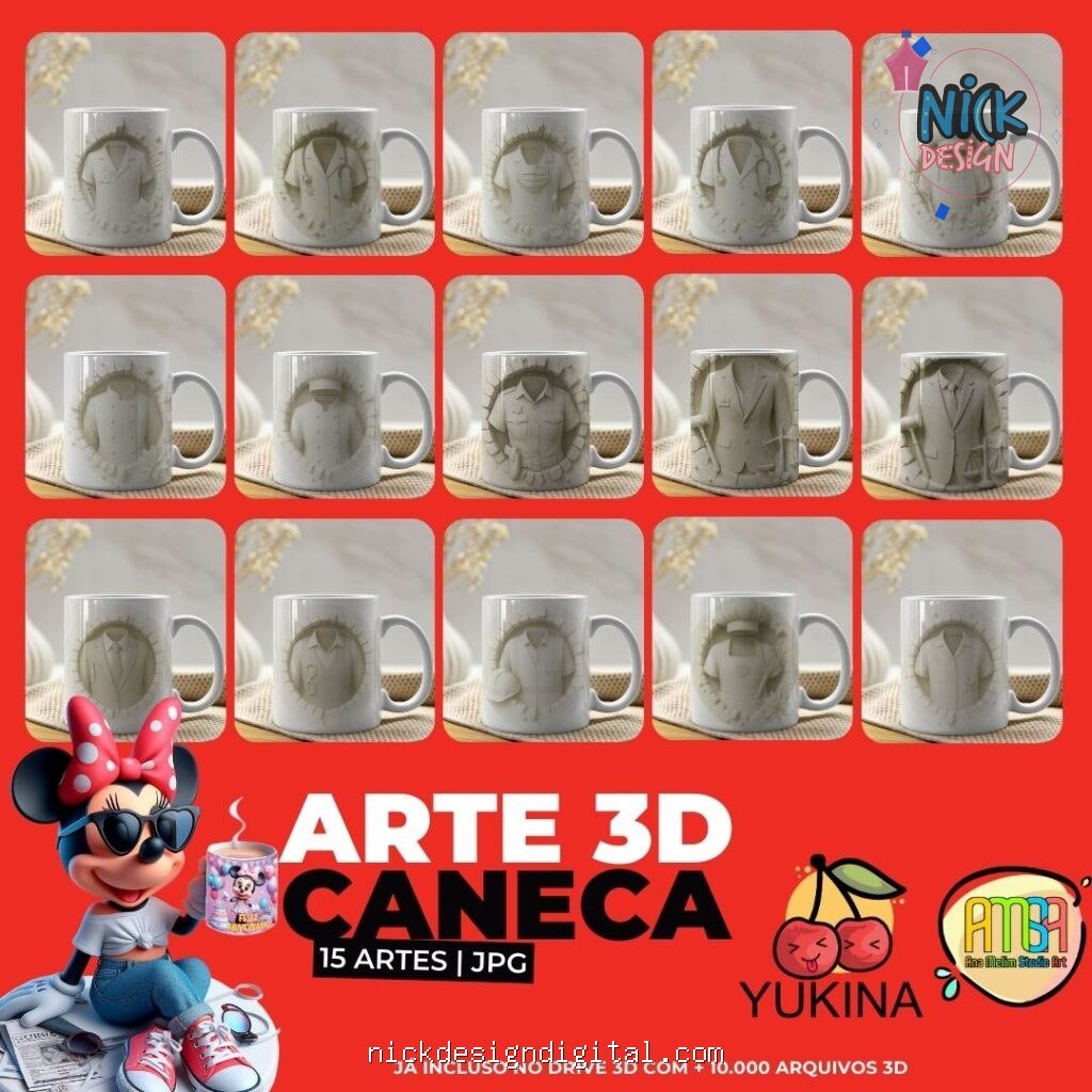 3D Profissões - Artes para Caneca - Imagem 2