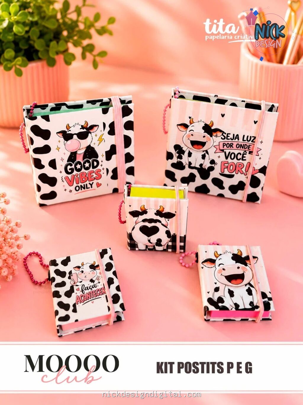Mooo Club - Kit Postits P e G (Tita) - Imagem 1