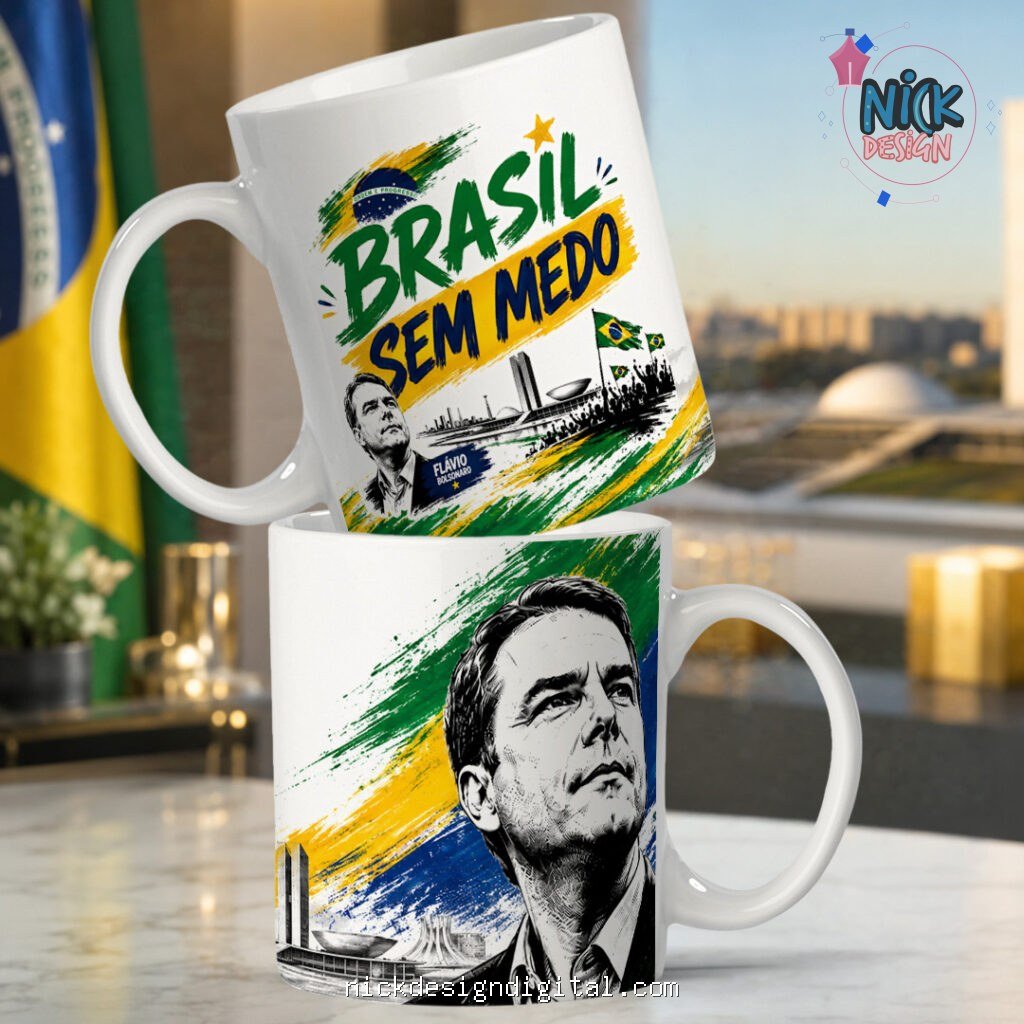 Política Flavio Bolsonaro - Artes Caneca - Imagem 5