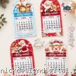 Porta Mini Calendário - Natal