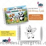 Cute Animais & Pets - Livro de Colorir