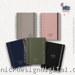 Kit 5 capas A5 para Agenda Office Semanal 2027