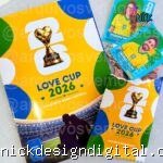 Álbum Love Cup 2026 (FIGURINHAS DA COPA) Dia dos Namorados 2026 (Vê Moraes)
