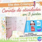 Molde Convite de Atividades 3 partes