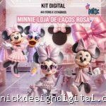 Minnie Loja de Laços Rosa - Kit Digital