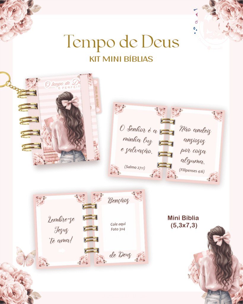 Tempo de Deus - Combo Mini Bíblias (Pamella)