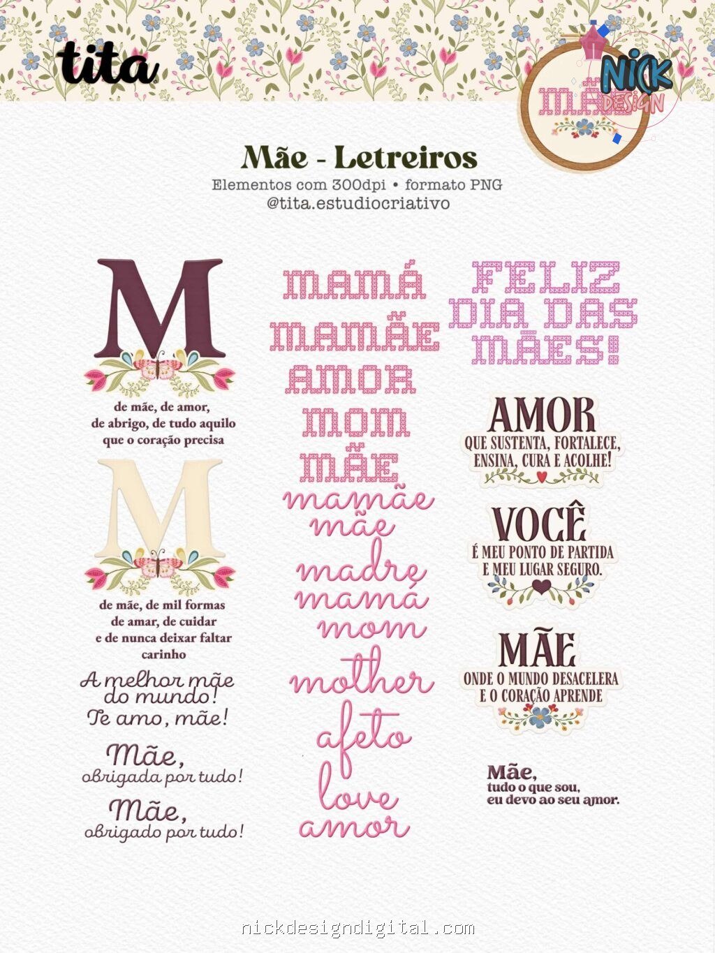 Mãe 2026 - Combão Ilustrações + Papéis(Tita) - Imagem 5