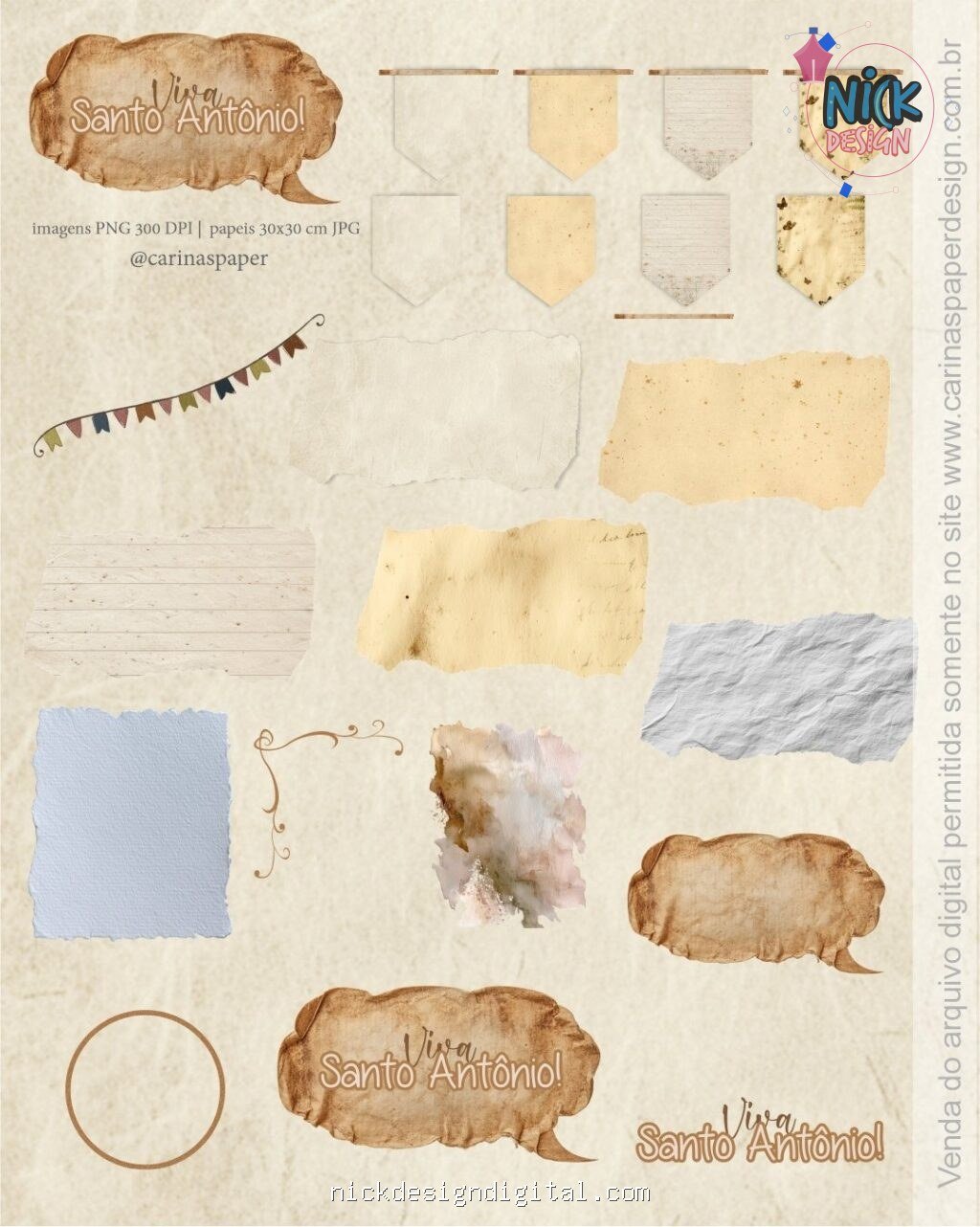 Kit Digital Ilustrações Viva Santo Antônio - Toninho (Carinas Paper) - Imagem 4